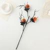 Realistic Halloween Pumpkin Branch Spooky Black Pumpkin Stems  Thanksgiving Decor