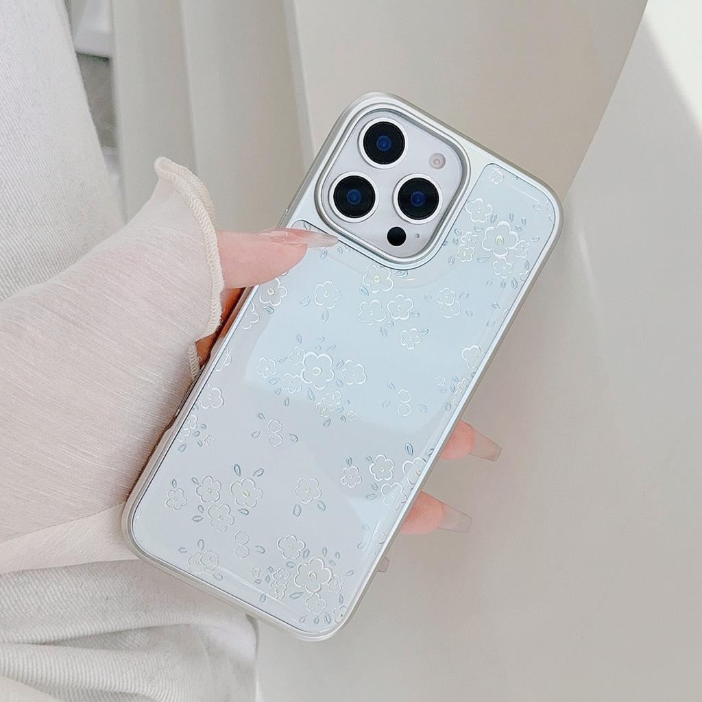 Goudkleurig Ins Verse Bloem Appel 16pro Max Mobiele Telefoonhoesje Iphone15 Epoxy 17 Geschikt voor Huawei Mate70