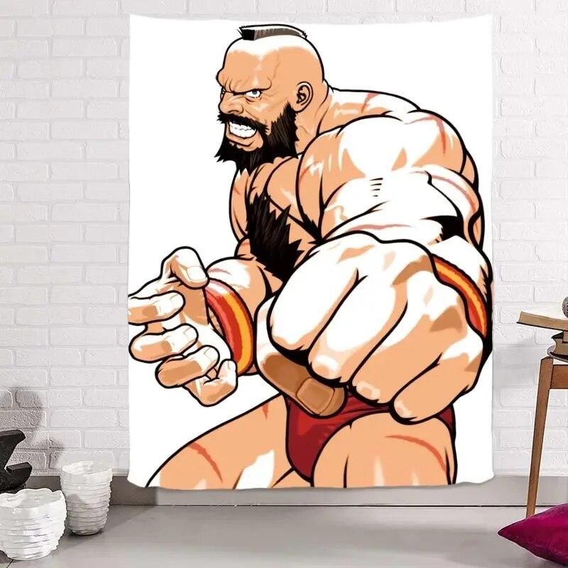 Свирепые животные акула-носорог собака гобелен мачо фон ткань фитнес гостиная спальня — фото 13
