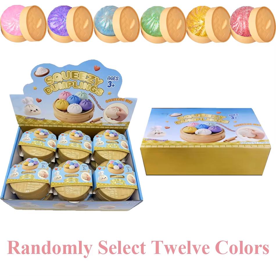 Knödel Squishy Stressbälle Spielzeug Angstlinderung Teigbrötchen Knetball Sensorisches Spielzeug für Kinder Erwachsene juguetes
