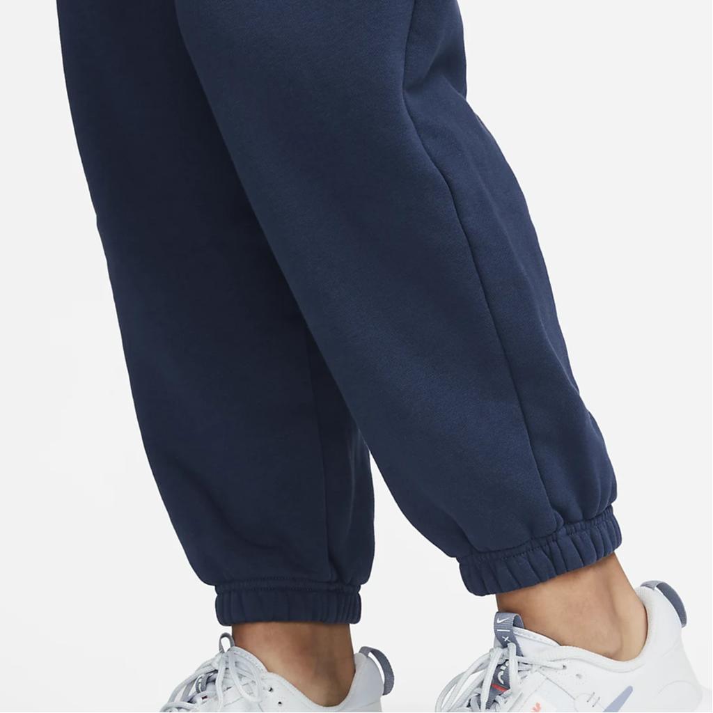Nike Solid Color Casual Logo Print Cuffed Sweatpants Women Bottoms Navy-Blue DZ4629-410