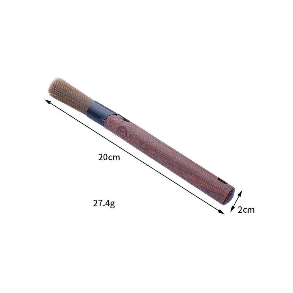 Flexible Coffee Cleaning Brush Wood-Grain Handle Coffee Grinder Cleaning Brush  Home Kitchen