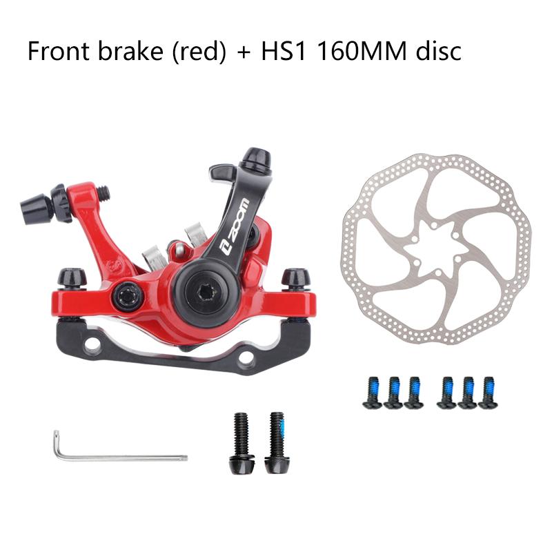 ZOOM DB680 Bicycle Brakes Mtb Mechanical Disc Brake Set For Mountain Bike Electric Scooter Caliper With Rotor 160mm Cycling
