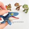 Non-Toxic Jurassic Finger Dinosaur Triceratops Tyrannosaurus Model Toys For Kids Creative Finger Biting Dinosaurs Interactive Toy Children Gift