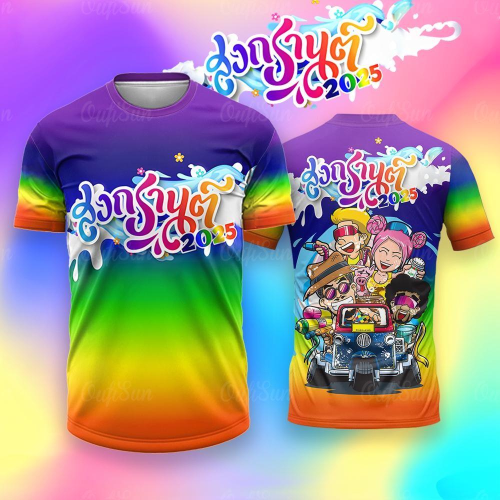 Women's Songkran Rainbow Graffiti T-shirt