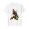 Watercolour Harriss Hawk Falconry Birder Wildlife T Shirt White Vintage Washed Homme Soft Designer Clothes Slightly Breathable