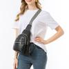 Multifunctional Travel Chest Bag Women's Fashion Zipper Handbags Trend Pu Leather Shoulder Bag Casual Soild Color Messenger Bags