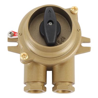 Marine Brass Junction Box with Switch HH2023 10A Excellent Electrical Conductivity IP56 Protection