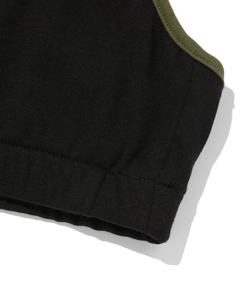 Seuweideu Color Block Sleeveless [Black]