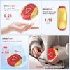 2 Pack Hand Warmers Rechargeable Portable Hand Warmer USB 2 In 1 5200mAh Portable Electric Hand Warmers Heat Therapy  Women Mens