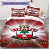 Southampton FC Pattern Bedding uilt Set uilt Cover Pillowcase Home Decoration Birthday Gift (1 * duvet cover + 2 * pillowcase without core)