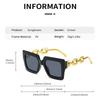 Fashion Oversized Sunglasses Woman Brand Designer Vintage Square Sun Glasses Female Big Frame Shades UV400 Oculos De Sol