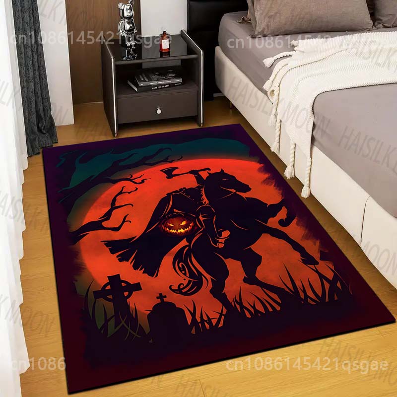 

Halloween Style Headless Knight Carpet for Living Room Bedroom Sofa Home Decor Non-slip Floor Mat Modern Rugs Holiday Gift 40x60cm