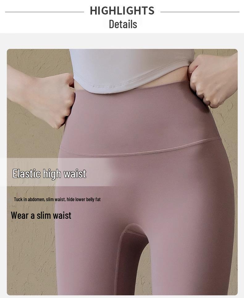 Women's High Waist Velvet-Lined Yoga Pants - Warm Tummy Control, Hip Lift, Plus Size, Autumn/Winter Base Layer