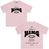 2026 Summer Hot Sale Vintage Jesus Is King Graphic T Shirt Unisex Unisex Fashion Hip Hop T-Shirt Short-Sleeved Loose Casual Clothing