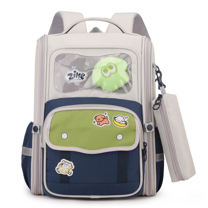 Children's school bag cute large capacity backpack primary school bag ultra light weight boys and girls backpack