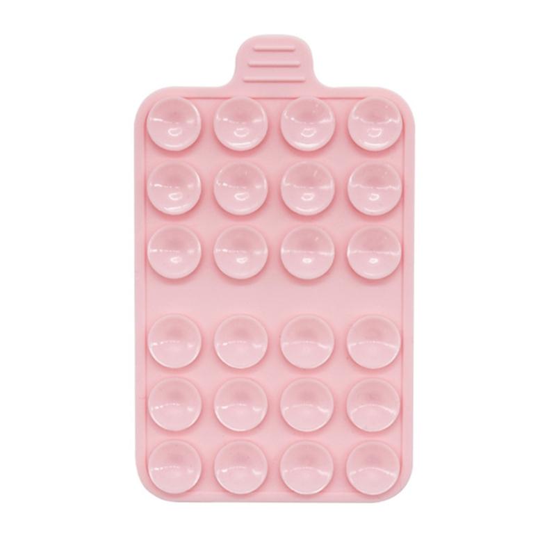 

Phone Stand Convenient Phone Mount Cell Phones Stand for Wall Mount Rubber Suction Cup Stand for Photos & Video Captures 1 розовый