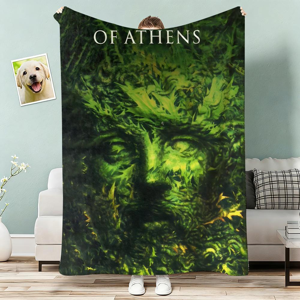 Timon of Athens Throw Lightweight 240g Flannel Blanket Soft Skin-friendly for Summer Cooling 75x90cm