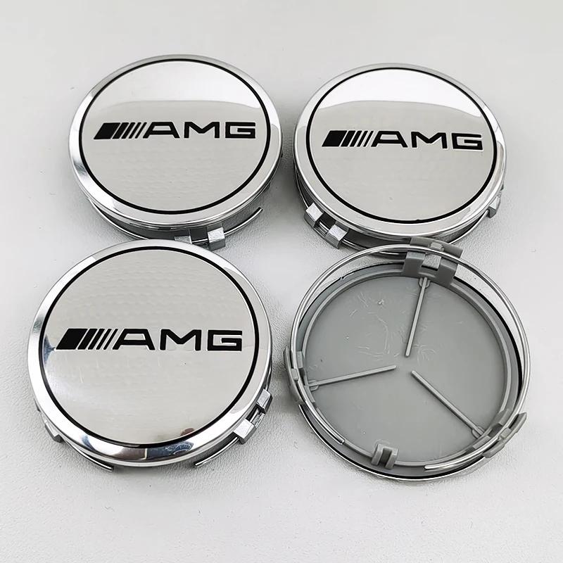 4pcs ABS 75mm Car For Mercedes Benz Wheel Center Hub Caps W176 W246 W203 W177 W204 W205 W212 W213 X156 W117 X253 W118 W166 W167