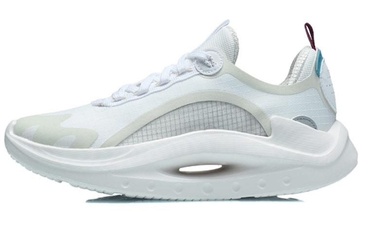 Li Ning Apocalypse Tianqi Культура Спорт Легкие и дышащие Низкие беговые кроссовки Женские Светло-серый Фиолетовый ARYR006-1 36