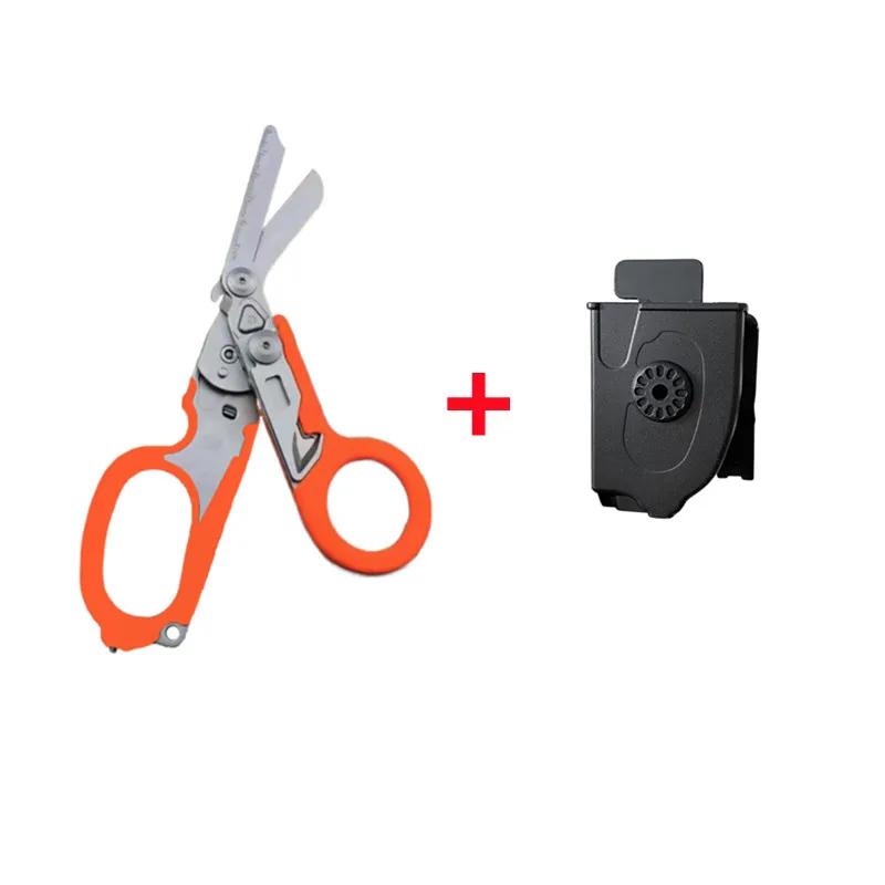 Raptor Emergency Response Shears Multifunctional Scissors with Strap Cutter and Glass Breaker with Compatible Holster