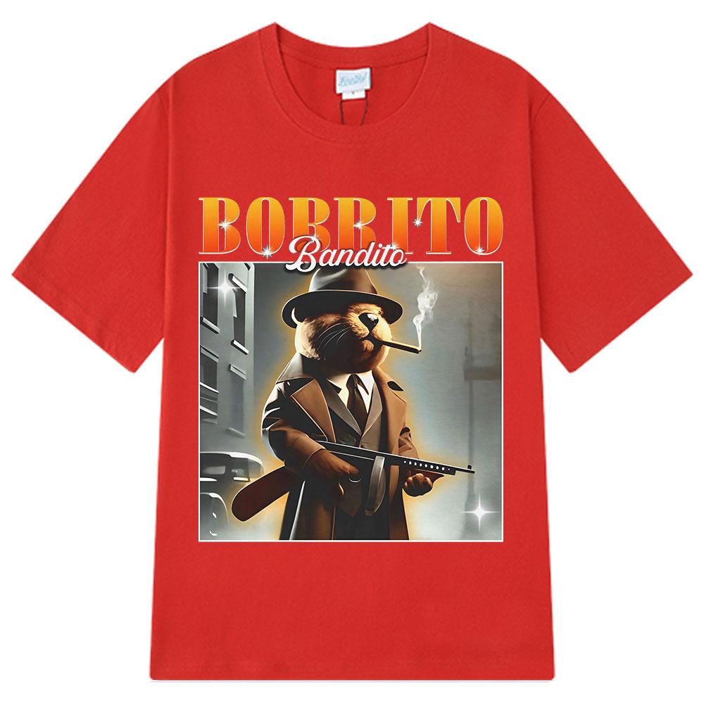 Bobrito Bandito Lustiges Italienisches Gehirnfäule Meme Grafik Mode Design T-Shirt Unisex Damen Harajuku T-Shirts Freizeit Baumwoll-T-Shirts