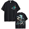 Camiseta Estampada Gráfica de Anime Muichiro Tokito para Hombre Mujer Ropa de Moda Estética Camisetas Casual Cómoda Algodón Camiseta Holgada