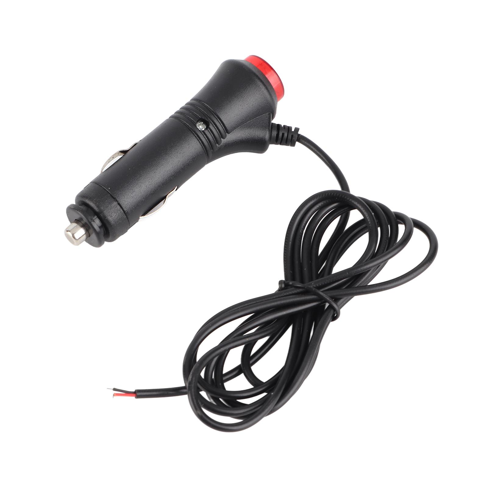 

1.5m Male Car Cigarette Lighter Socket Power Plug Adapter On Off Switch Fuse 12V 24V чёрный