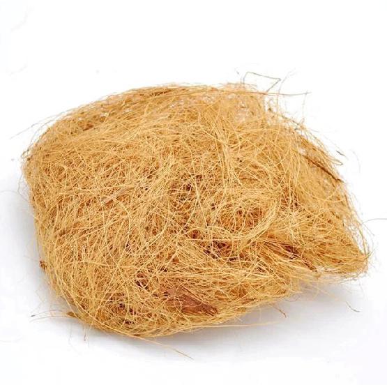 Parrot nest, coconut shell bird nest, pepperwood ladder nest, bird nest, pet supplies, toy, hamster nest Coconut fiber bedding（2