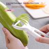 1PC Stainless Steel Manual Vegetable Grater - Carrot Potato Julienne Peeler Slicer Fruit Cutter - Home Kitchen Tool