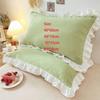 Ruffles Pillow Cover Stain-resistant Pillow Protector Princess Stain-resistant Pillowslip  Home Use