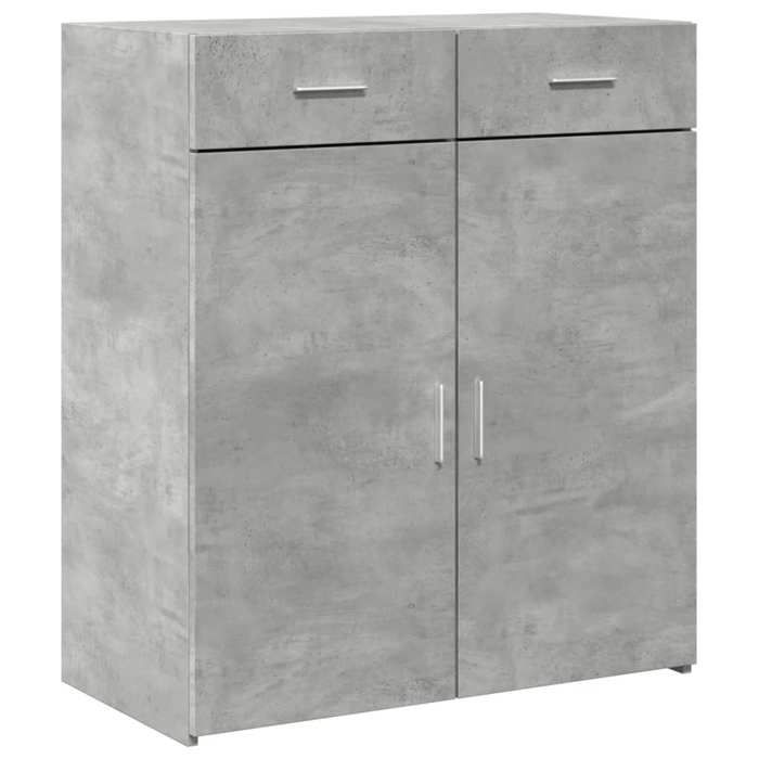 VidaXL Buffet Concrete Grey 80x42.5x93 Cm Engineered Wood, Cabinet, Sideboard, Storage Cabinet, Cupboard, 3281472