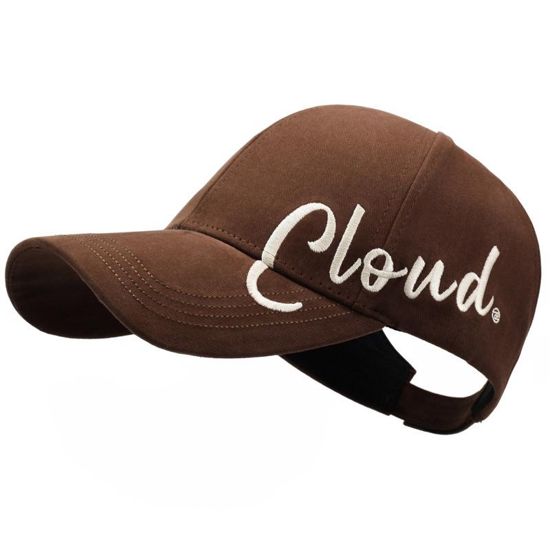 Fashionable Street Style Embroidered Letter Ponytail Hat Travel Sun Protection Face Slimming Versatile Accessory for Women