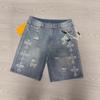 RogueWave Nye Harajuku Bokstav Svarte Jeans Hip Hop Vintage Baggy Shorts Casual Gym Denim Shorts Streetwear