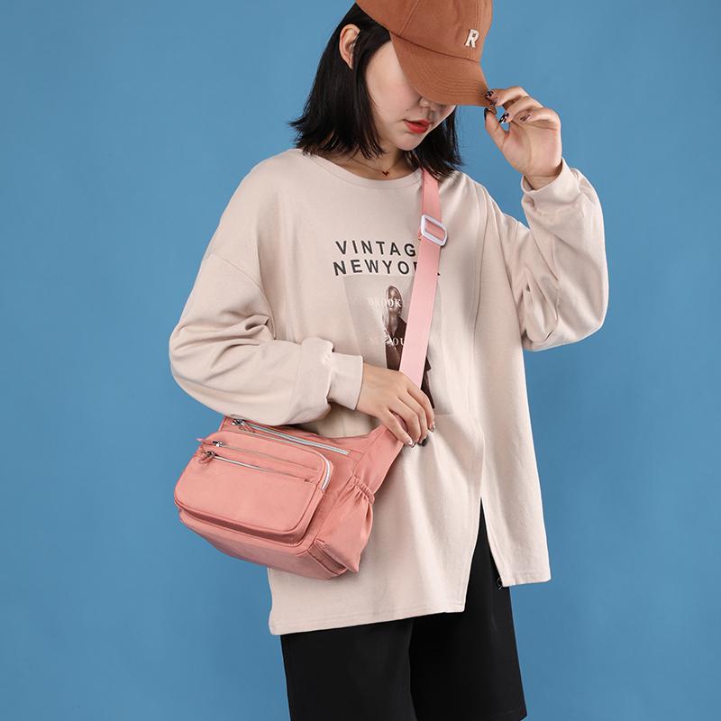 Bolso de Mujer para Exterior de Gran Capacidad Nylon Bolso para Madre de Mediana Edad Multicompartimento Hombro Bandolera