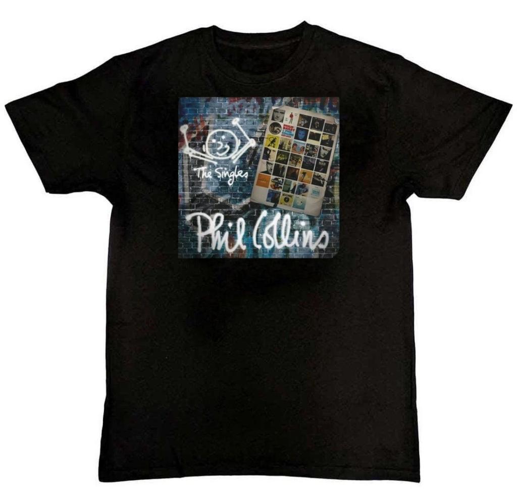 Phil Collins The Singles Album Graphic Print T-Shirt S-4XL