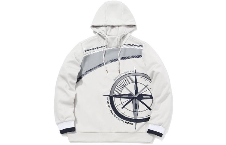 Li Ning Wade Collection Sweatshirts Men s White Hooded Moderate Regular AWDQ681-3 M
