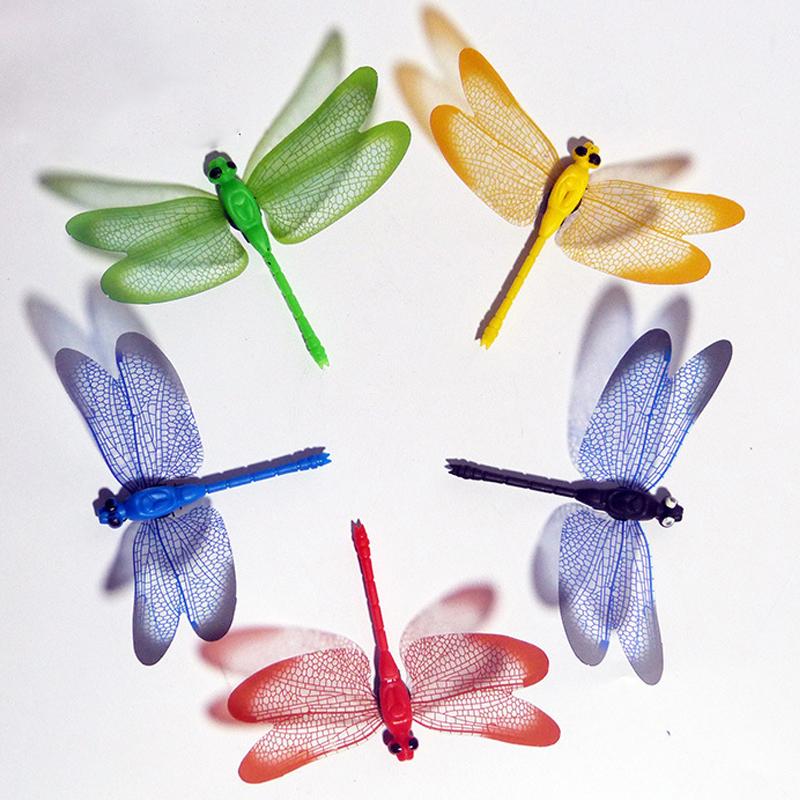5/10/50pcs Colorful 3D Dragonfly Garden Yard Planter Dragonfly Flower Arrangement Dragonfly Outdoor Decor Flower Pots Decoration