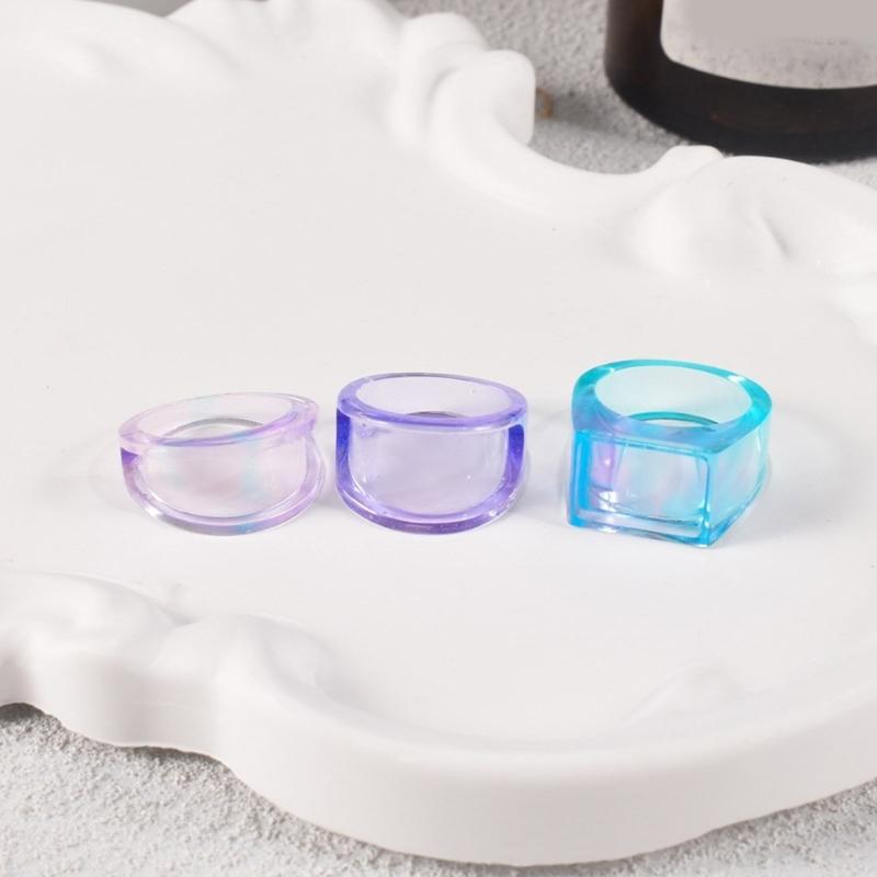 Triple Linked Ring Silicone Molds Artistic Silicone Ring Molds Unique Rings Mold for Custom Resin Jewelry Crafting
