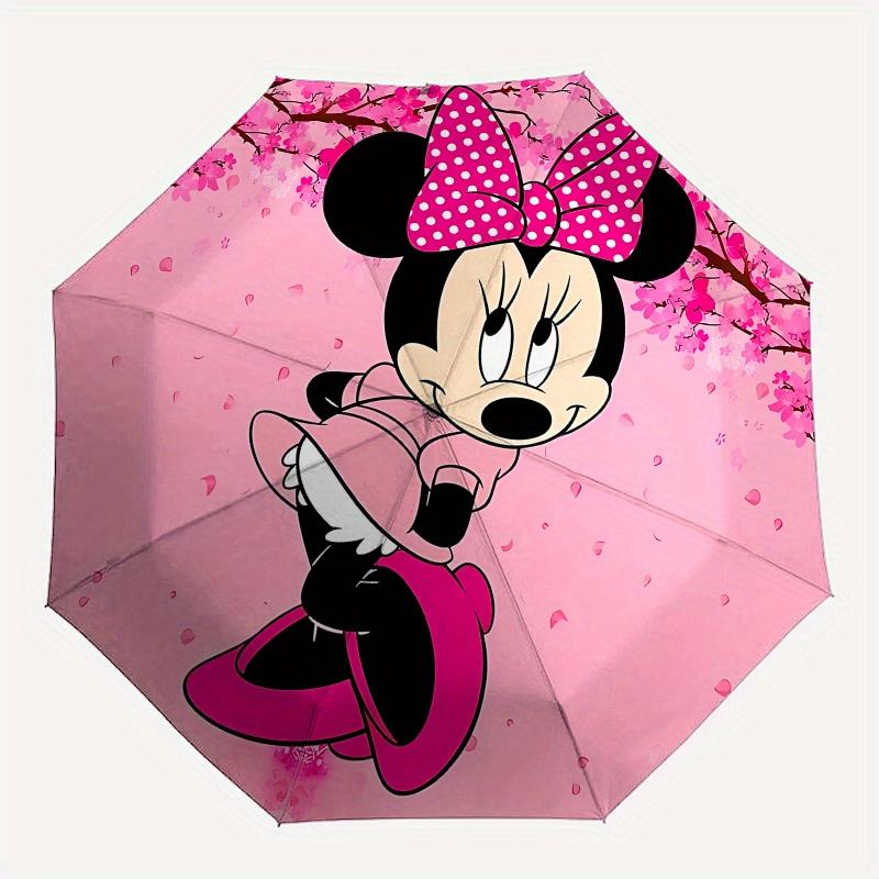 

Disney Minnie Mouse Manual Opening and Closing Umbrella - 8-Rib Reinforced Folding Design, Lightweight and Portable, Suitable for Daily Busi