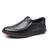 Herrenschuhe Trend Herbst neu Rindsehne weiche Sohle rutschfeste Schuhe Herren Britischer Stil vielseitig Fuß lässige Lederschuhe Herren
