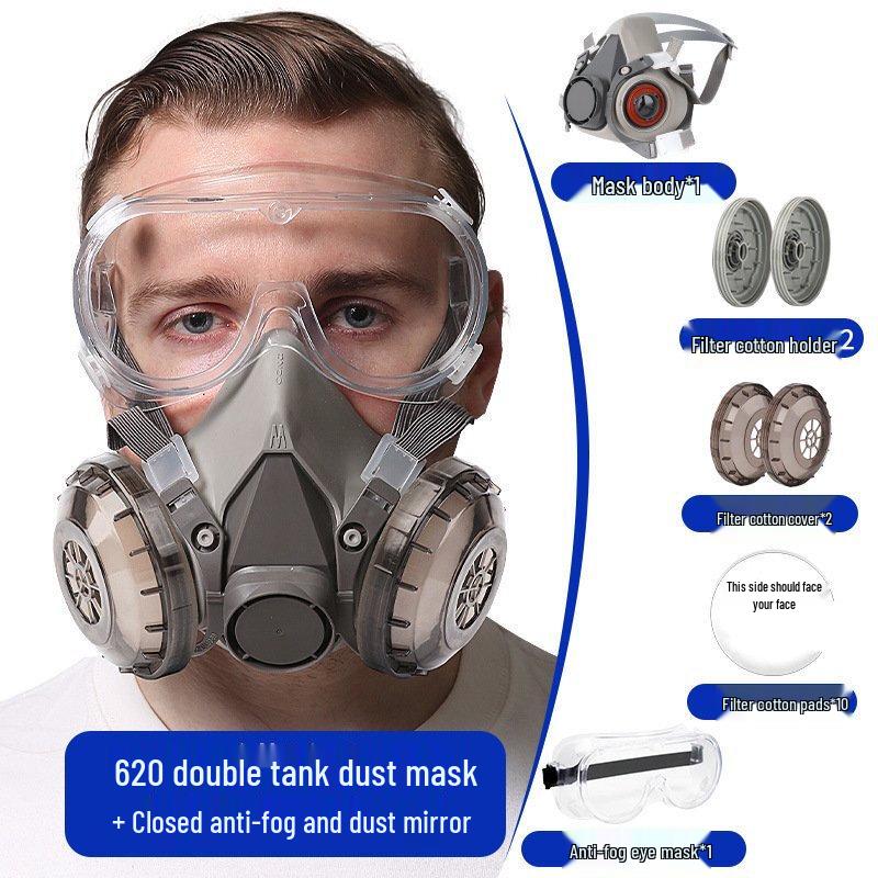Brangdy Industrial Dust Mask with Goggles