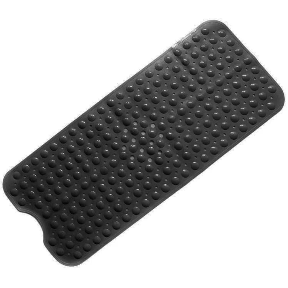 With Machine Washable Extra Long Bath Mat with Drain Holes and Suction Cups BathMat  for Bathroom
