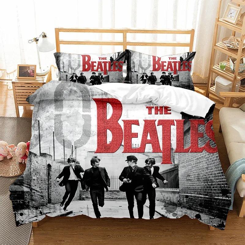 Comforter Rock Band The Fab Four Bedding Setsrock Band Mop-Tops Printed Futon Those Lads From Liverpool For Teenagers
