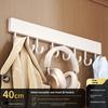 Space Aluminum Wall Hook Set With Strong Adhesive No Drilling Suitable For Bathroom And Closet Storage