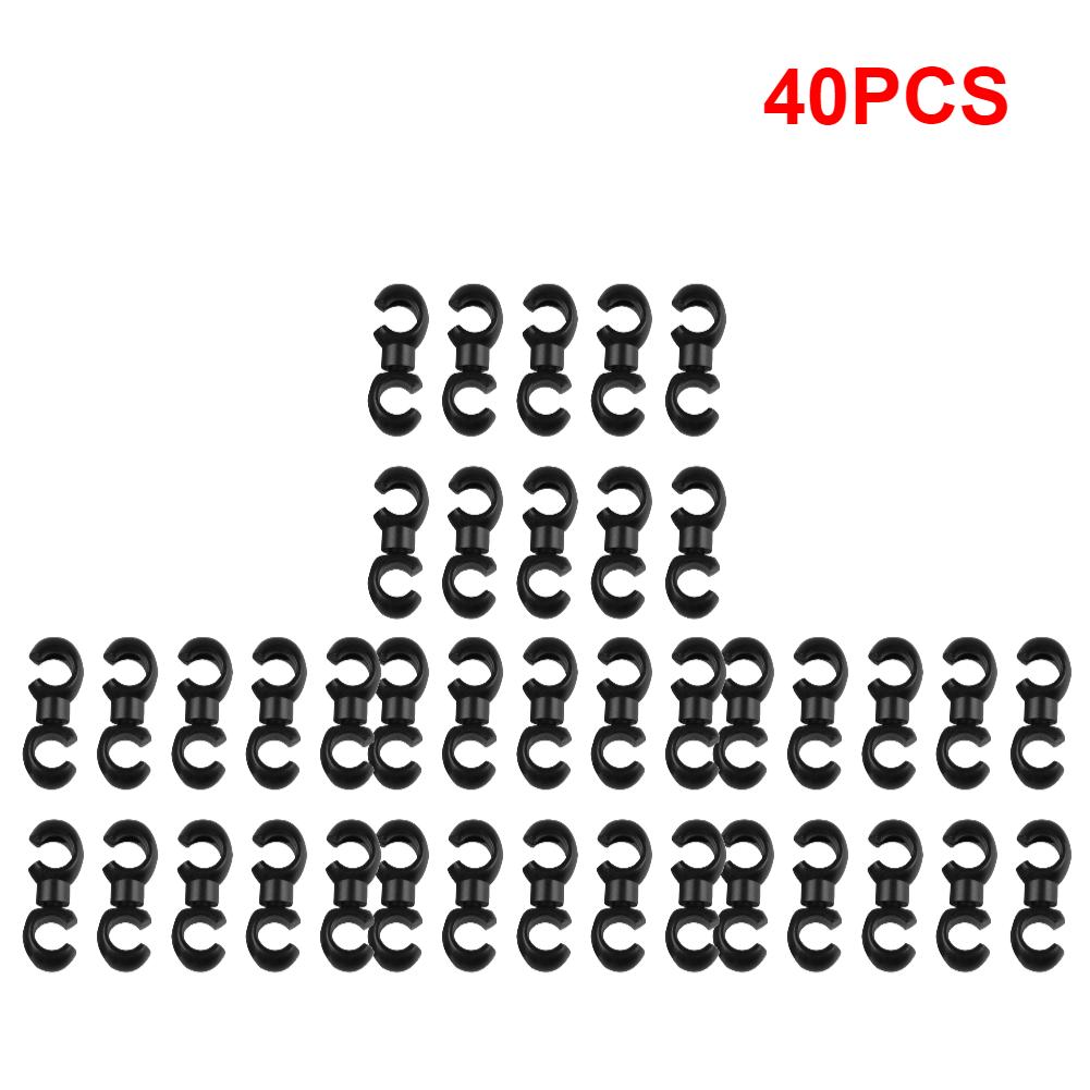 10-40pcs Bicycle Brake Gear Cable S Style Clips Rotating Buckle Hose Guide MTB Bike Cross Line Hook Tidy Clip Ring Clasp Cycling