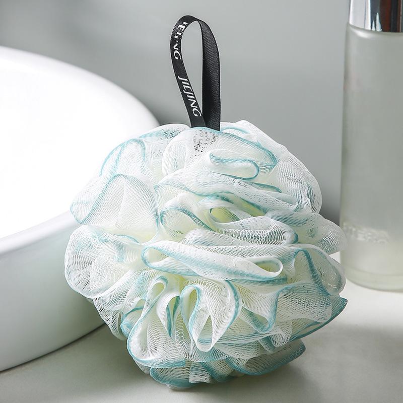 Luxurious Exfoliating Bath Flower Ball - Super Soft, Non-Dispersing, Large Size Shower Washcloth