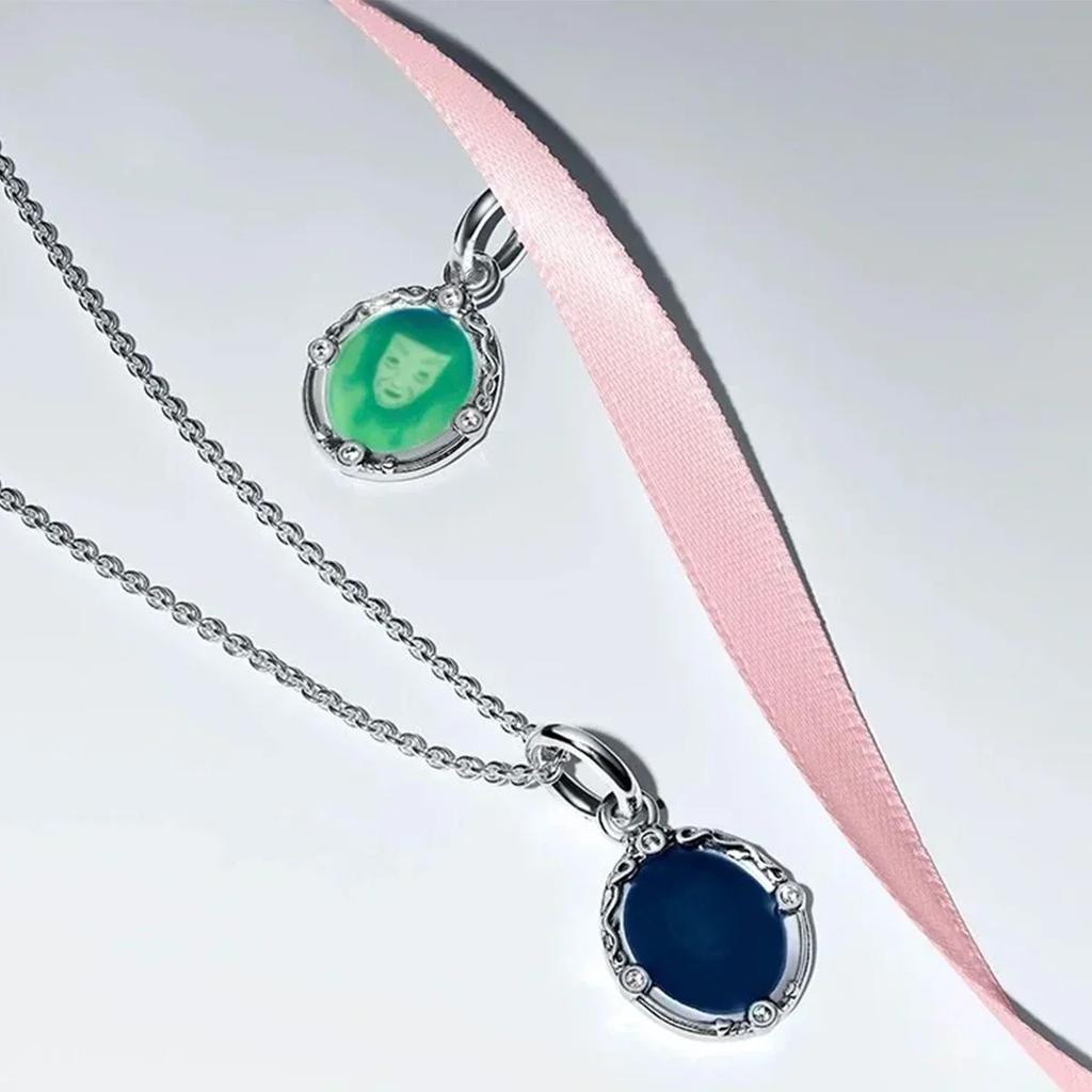 Blau Spiegel Leuchtend Hängende Charms Kupfer Mond Blume Schmetterling Perlen Charms Für Original DIY Armband Feiner Schmuck