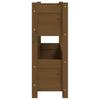 Planter Box Honey Brown 77 X 25 X 66 Cm Solid Pine Wood
