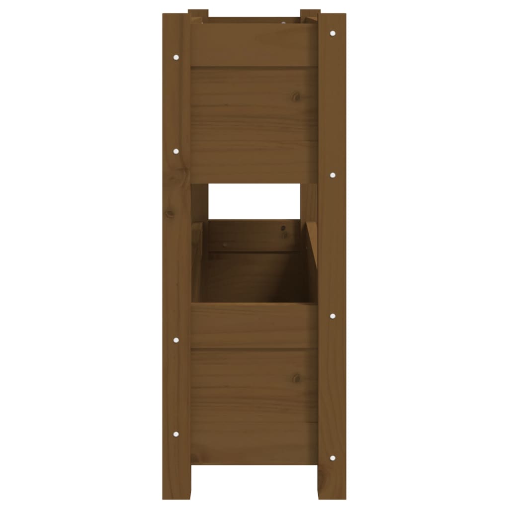 Planter Box Honey Brown 77 X 25 X 66 Cm Solid Pine Wood